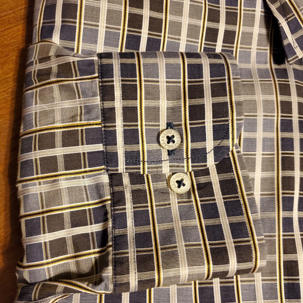 Men Robert Talbott Carmel Dress Shirt Size XL - Picture 2 of 7